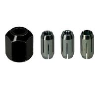 Bosch Professional 1x Coffret de pinces (pour GCU 18V-30, Ø 1/8" (3,17 mm), 5/32" (3,96 mm), 1/4" (6,35 mm) et 1 écrou M10, Accessoires Fraises)