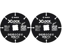 Bosch Professional 1x Disque à tronçonner Carbide Multi Wheel de (pour bois, plastique, tuyau en cuivre, X-LOCK, Ø 125 mm, alésage Ø 22,23 mm, accessoires pour meuleuse angulaire) (Lot de 2)