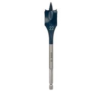 Bosch Mèche plate Self Cut Speed Bois Ø22 mm 152 mm queue six pans 1/4" pour perceuse à percussion