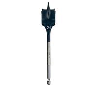 Bosch Professional 1x Mèche plate Self Cut Speed (Bois, avec queue six pans 1/4" Ø 26 mm Longueur 152 mm, Accessoire Perceuse à percussion)
