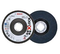 Bosch Professional 2x Plateau à Lamelles X571 Best for Metal(X-LOCK, Ø 125 mm, Grain K40, alésage Ø 22,23 mm, angle, accessoire pour meuleuse angulaire)