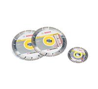 Bosch Professional 3 pièces Disque à tronçonner diamanté Standard for Universal (pour Multi Material, Ø 230 mm M14, Ø 125 mm X-LOCK, Accessoire Grande Meuleuse Angulaire)