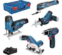 Bosch Professional 5 tool KIT + GBA + GAL + XL-Boxx 0615A0017C Jeu doutils universelle 10 pièces
