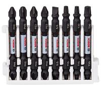 Bosch Professional 8 pièces Pack d'Embouts de Vissage Double Tête (Impact Control, T/PZ/PH/SL Bits, Longueur 65mm, Pick and Click, Accessoires de visseuse à percussion)