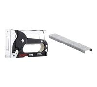 Bosch Professional Agrafeuse manuelle HT 8 (bois, agrafes de type 53) 603038000 Gris + Agrafes à fil fin type 53 Largeur 11,4 mm Epaisseur 0,74 mm Longueur 4 mm 1000 pièces