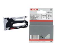 Bosch Professional Agrafeuse manuelle HT 8 (bois, agrafes de type 53) 603038000 Gris + Bosch Accessories 1609200326 Agrafes 11,4/6 mm 1000 pièces