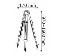 Bosch Professional BT 160 5/8 Trépied de mesure