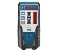 Bosch Professional Cellule de Réception Laser LR 1 (Faisceau Rouge, 1 Pile 9 V, Support, Portée : 0-200 m) Bleu