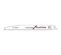 Bosch Lames de scie-sabre S 3456 XF Progressor pour bois et métal 200 mm lot de 2