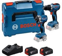 Bosch Professional Set de 2 outils 18 V GSR + GDR, 2× GBA 5.0 Ah + GAL 18V-40 (0615A50090)
