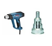 Bosch Professional Décapeur thermique GHG 23-66 (2300 W, plage de températures 50-650 °, 2 buses) Bleu + Bosch Accessories 1609201797 Buse de réduction 9 mm