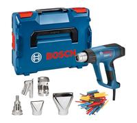 Bosch Professional Décapeur thermique GHG 23-66 (jusqu'à 650°C, 4 programmes personnalisables, buses incluses, set de gaines thermorétractables, L-BOXX)
