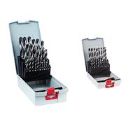 Bosch Professional Ensemble de 25 forets hélicoÏdaux HSS PointTeQ (pour métal, ProBox, accessoires pour perceuses-visseuses) & Professional Ensemble de 19 forets hélicoÏdaux HSS PointTeQ
