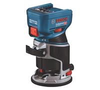 Bosch Défonceuse sans fil GKF 18V-8 10–30k tr/min, mandrins 6/6,35/8, aspiration, sans batterie