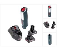 Bosch Professional GLI 12V-300 Lampe sans fil + 2x Batteries GBA 12V 6,0 Ah + Chargeur GAL 1230