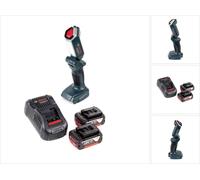 Bosch Professional GLI 18V-300 Lampe sans fil + 2x Batteries GBA 18 V 4,0 Ah + Chargeur GAL 1880