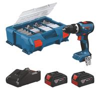 Perceuse à percussion sans fil BOSCH PROFESSIONAL - GSB 18V-65 - 18V - Avec 2 batteries GBA 18V 4,0Ah + chargeur GAL 18V-40, L-Case