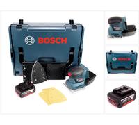 Bosch Professional GSS 18 V-10 Ponceuse vibrante sans fil avec boîtier L-Boxx + 1 x GBA 4,0 Ah Batterie