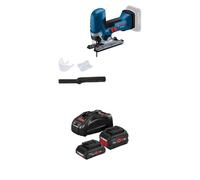 Bosch Professional GST 18V-125 S (porte-lame SDS, avec 1 lame, set d'aspiration) + Set de batteries (ProCORE18V 4.0 Ah + ProCORE18V 5.5 Ah + chargeur rapide GAL 1880 CVn)