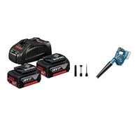 Bosch Professional Kit 2 Batteries li-ION 5,0 ah gba 18v + Chargeur Rapide Gal 1880 CV professionnal & Bosch Souffleur bosch gbl 18v-120 (Machine Seule)