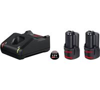 Bosch Professional Kit batterie 12 Volts ( 1600A019R8 ) avec 2x batterie GBA 2,0 Ah + chargeur GAL 12V-40
