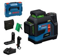 Bosch Laser 3 plans GLL 12V-100-33 CG – 3 lignes 360° – Batterie 12V 2.0Ah, chargeur, L-BOXX