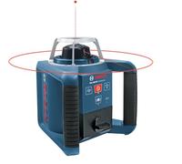 Bosch Professional Laser Rotatif GRL 300 HV (Laser Rouge, Cellule de Réception LR 1 avec support, Portée : jusqu'à 300 m (Diamètre), piles (2xD, 1x9V), Chargeur, dans L-Boxx)