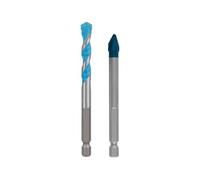 Bosch Professional Lot de 2 forets EXPERT HEX-9 Hard Ceramic et Multi Construction (pour béton, carrelage souple, Ø 8,0, 8,0 mm, accessoires perceuse/visseuse)