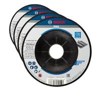 Bosch Professional Meule à Ébarber à Moyeu Déporté Standard for Metal (pour métal, Ø 115 x 6 mm, Accessoires Meuleuses Angulaires) (Lot de 4)