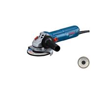 Bosch Professional meuleuse angulaire filaire GWS 12-125 (Ø disque : 125 mm, 1 200 W, protection anti-redémarrage, écrou SDS, poignée auxiliaire, capot de protection, écrou de blocage, clé à ergots)