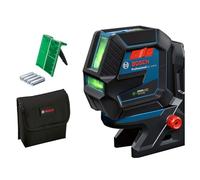 Bosch Professional Niveau Laser GCL 2-50 G (faisceau vert, d'intérieur, support RM 10, portée visible : jusqu’à 15 m, 4x piles AA, dans une boîte en carton)