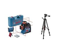 Bosch Professional Niveau Laser Lignes GLL 3-80 + Bosch Professional Trépied pour lasers et niveaux BT 150
