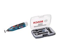 Bosch Professional Outil rotatif Sans Fil GRO 12V-35 (Boîte carton, sans batterie) + 4 pces. Jeu de lames plongeantes Starlock Best of Heavy Duty (pour le bois et le métal non durci, accessoires)