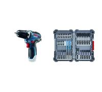 Bosch Professional Perceuse visseuse sans-fil, GSR 12V-35, version Solo en boite carton + Kit d'embouts de tournevis 35 pièces (Pick and Click, accessoires)