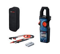 Bosch Professional Pince ampèremétrique GMC 600-15 (Pince ampèremétrique TRUE RMS, courant alternatif jusqu’à 600 A, tension jusqu’à 600 V AC/DC, 2 x 1,5 V LR06 (AA), bandes de mesure MS 90, housse)