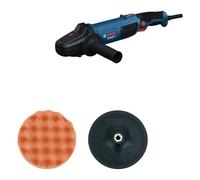 Bosch Professional polisseuse rotative GPO 11-180 S (avec 1 plateau support 180 mm, 1 pad éponge de polissage 180 mm, 1 poignée auxiliaire)