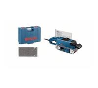 Bosch Professional ponceuse à bande GBS 75 AE (750 W, avec bande abrasive en toile, sac à poussière, plateau à revêtement graphite, coffret de transport)