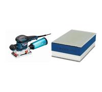 Bosch Professional Ponceuse à bande GSS 230 AVE (300 W, Régime à vide : 8,000 - 11,000 tr/min, Boîte en carton) 601292802 + 1x Expert Cale Dual Density