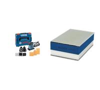 Bosch Professional Ponceuse Vibrante GSS 160-1 A Multi (180 W, dans une L-BOXX) + 1x Expert Cale Dual Density (pour bois, 80 x 133 mm, avec Abrasifs réticulés EXPERT M480 2xP80-2xP120-1xP180)