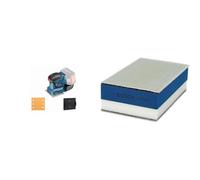 Bosch Professional Ponceuse Vibrante Sans-Fil GSS 18 V-10 (sans Batterie, 18 V, Régime à Vide : 11 000 tr/min, Carton), Bleu, Seul + 1x Expert Cale Dual Density
