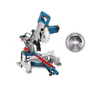 Bosch Professional scie à onglets radiale GCM 80 SJ (1 400 W, Ø de lame : 216 mm, avec 2 lames de scie circulaire, clé six pans mâle)