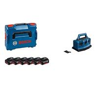 Bosch Professional Set Batteries du 18V System : 6 Batteries GBA 18V 4.0 Ah & Professional 18V System Multi-Chargeur Rapide Gal 18V6-80