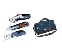 Bosch Professional set de 3 couteaux + Sacoches d'outils taille L