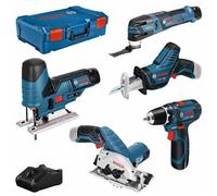 Bosch Professional 5 outils KIT + GBA + GAL + XL-Boxx 0615A0017C Kit d'outils universel 10 pièces