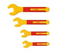 Bosch Professional set de clés plates VDE (avec 4 clés plates : 8 mm, 10 mm, 13 mm et 17 mm, certifiées jusqu'à 1 000 V)