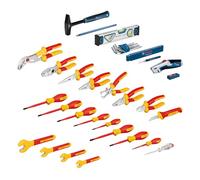 Bosch Professional set mixte d'outils à main 37 pièces (avec 21 outils à main VDE et 16 autres outils à main, pratiques et ergonomiques, dans L-BOXX)