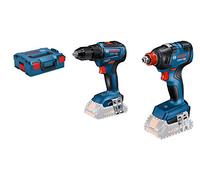 Bosch Professional Système sans fil 18V 01 Kit de visseuses sans fil GDX 18V-200 et GSR 18V-55 (sans batterie, L-BOXX)