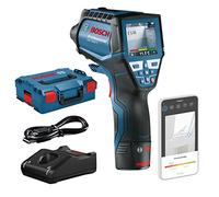 Bosch Professional Thermomètre infrarouge GIS 1000 C (1 batterie 12V + chargeur, avec fonction application, plage de température : -40 °C à 1000 °C, dans une L-BOXX)