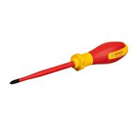 Bosch Professional tournevis VDE plat PZ2x125 (certifié jusqu'à 1 000 V, isolé avec un élastomère thermoplastique (TPE))