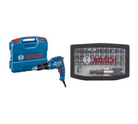 Bosch Professional visseuse plaquiste GTB 6-50 (régime à vide 5 000 tr/min, puissance 650 W, pour vis jusqu’à 6 mm de diamètre, dans L-Case) + Assortiment d'embouts de vissage de 32 pièces